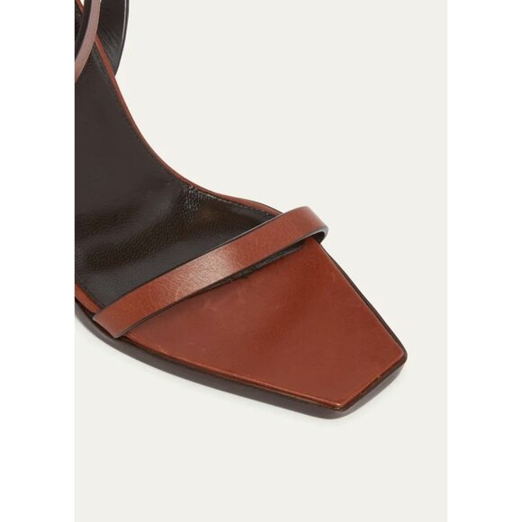 Saint Laurent Wedge Sandals in Bruciato 40 New with Box Womens High Heels - Picture 5 of 16
